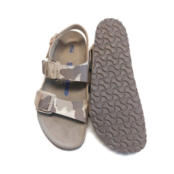Birkenstock Milano Birko Flor Sandals Mens Size 11 EU 44 Desert Soil Gray Taupe - Picture 9 of 9